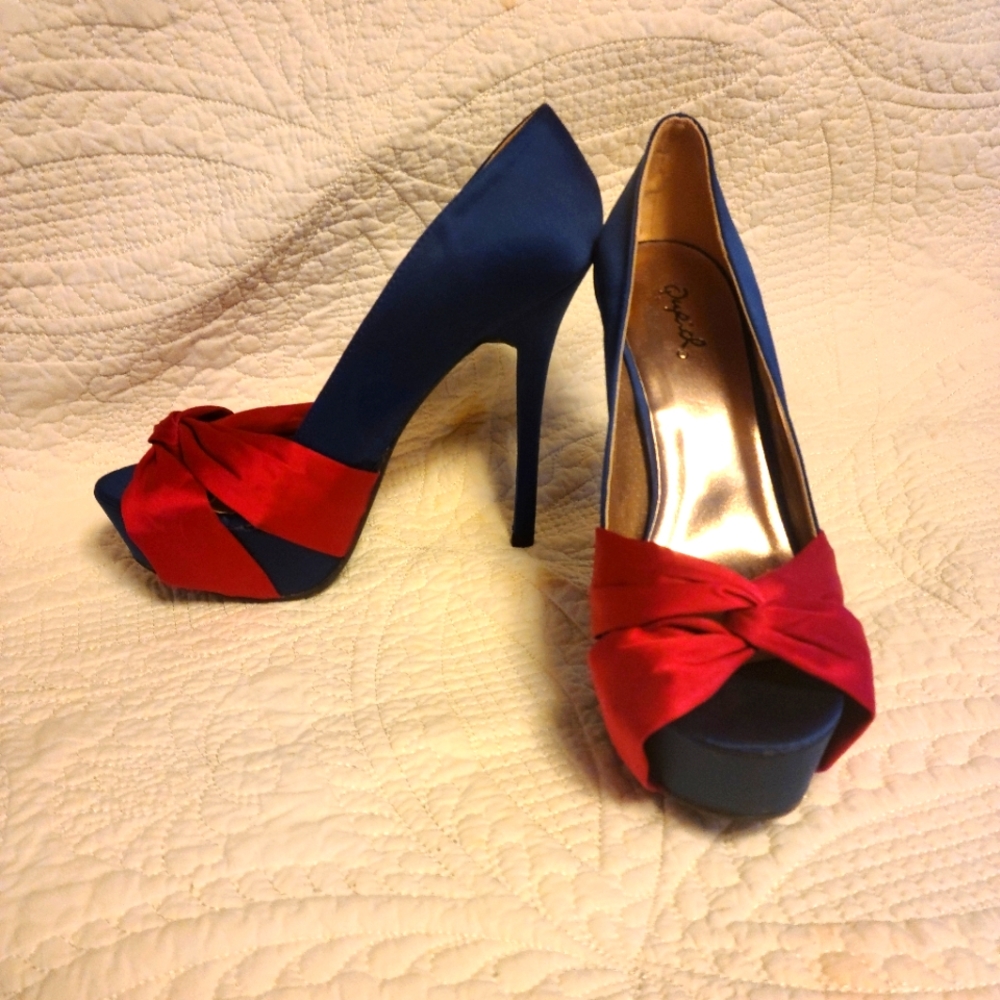 Fabric stilettos